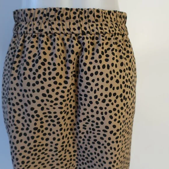 NWT Womens J. Crew Camel Brown Black Straight Pencil Midi Skirt M - Picture 5 of 6